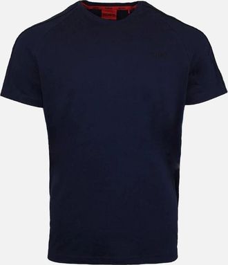 HUGO BOSS Mens HUGO Liam T-Shirt, Dark Blue - Black - Size: 36