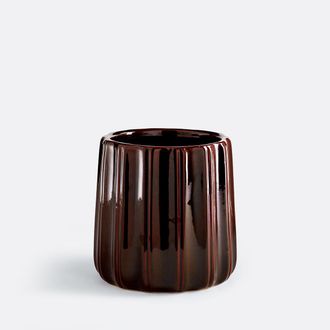 La Redoute Interieurs Bloempot van reli&euml;fkeramiek, diameter 20 cm, LYNOA