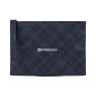 Freddy Bustina tartan in poliestere con zip e logo FREDDY