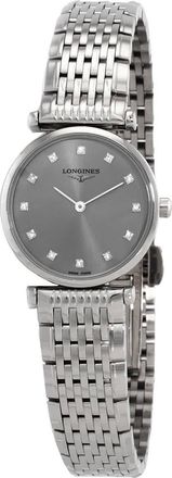 Longines La Grande Classique Quartz Diamond Silver Dial Ladies Watch L4.209.4.70.6
