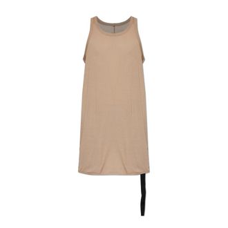 Rick Owens Sleeveless Tops, male, Brown, Size: XL Loose Tank