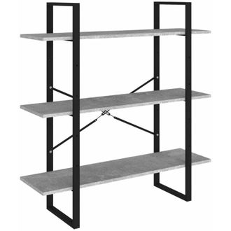 vidaXL Libreria Grigio Cemento 100x30x105 cm in Legno Multistrato - Vidaxl