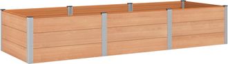 vidaXL Arriate Elevado Marr&oacute;n 300 X 100 X 54 Cm Wpc Y Aluminio Vidaxl