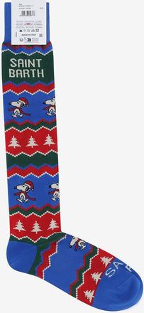 MC2 Saint Barth Jacquardsocken aus Baumwolle Snoopy Peanuts Special Edition