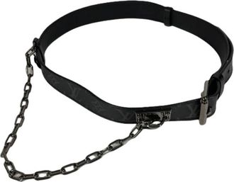 Louis Vuitton Pre-owned Chain Belt - Heren - Vintage Accessoires - Zwart - ONE Size - Vintage