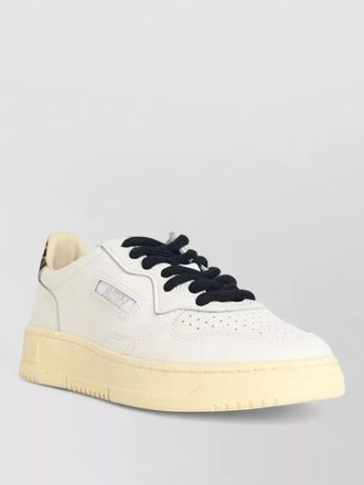 Autry medalist low leather sneakers animal detail
