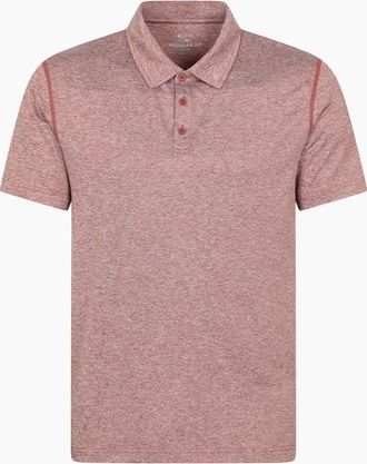 Mountain Warehouse Mens Mountain Warehouse Mens Deuce IsoCool Polo Shirt - Red/Orange/Brown - Size: 38