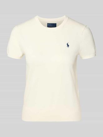 Polo Ralph Lauren Regular Fit Kurzarmpullover aus Baumwoll-Mix in Offwhite, Gr&ouml;&szlig;e XXL