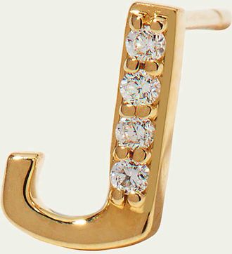 Lana Jewelry Single Initial Stud Earring