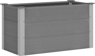 vidaXL Arriate De Wpc Gris 100x50x54 Cm Vidaxl