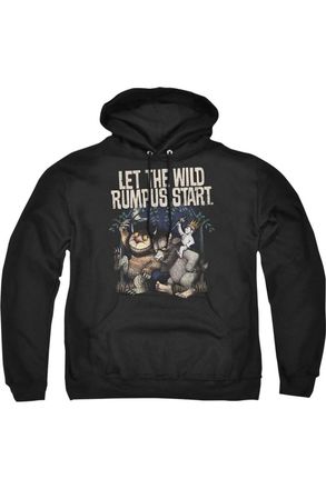 Gildan Where The Wild Things Are Wild Rumpus Adult Pull Over Hoodie / Hooded Sweatshirt