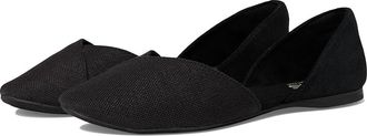 Toms Gemma Dorsay Womens Flat Shoes Black : 5.5 B - Medium, Canvas