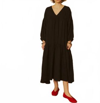 L.F.Markey Ballad Midi Dress In Black