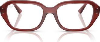 Ray-Ban 51mm Square Optical Glasses in Brown at Nordstrom