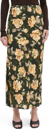 Favorite Daughter The Favorite Floral Maxi Skirt in Golden Flowerbed at Nordstrom, Size X-Small