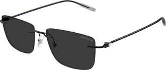 Montblanc MB0429S 001 Mens Sunglasses Black Size 56