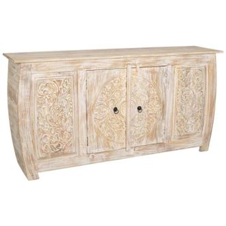 Wanderlust Deco Aparador De Madera Acabado Artesanal 165x40x83h Cm