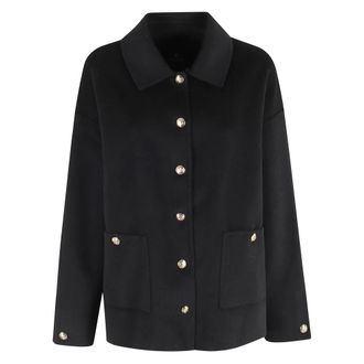 Anine Bing Light Jackets, female, Black, M, Black Luca Jacket with Long Sleeves