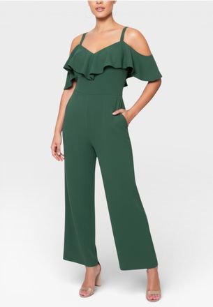 Rachel Roy Marcella Off the Shoulder Ruffle Jumpsuit
