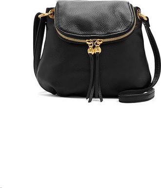 Hobo Fern Zip-Flap Crossbody Cross Body Womens Handbags Black, Leather