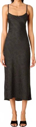 Nia Doheny Polka Dot Dress In Black