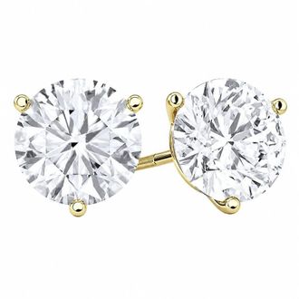 Grown Brilliance 1/2 Carat Round Cut Lab Grown Diamond Stud Earrings