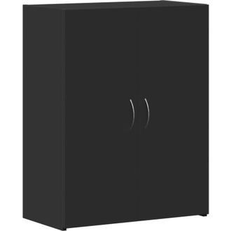 vidaXL File Cabinet Black 60x32x77.5 cm Engineered Wood Vidaxl