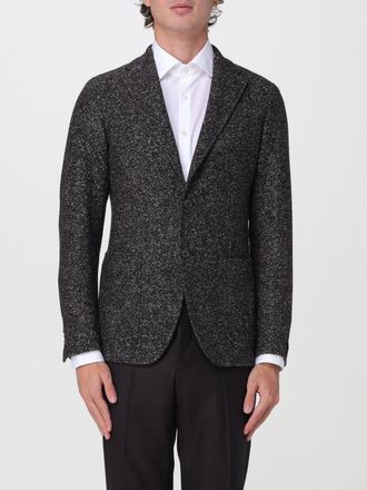 Tagliatore Blazer monopetto slim fit in misto lana con tasche a toppa