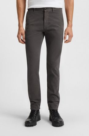 Boss Orange by Hugo Boss Chinohose BOSS ORANGE slim, Herren, Gr. 30, L&auml;nge 32, grau (020_grau), Web, Obermaterial: 97% Baumwolle, 3% Elasthan, unifarben, slim fit kn&ouml;chellang,