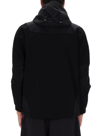 And Wander Logo-Detail Nylon Jacket - Black