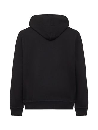 Brunello Cucinelli Mens Hoodie Double-Fleece Zip-Up Black Cotton Sweatshirts Sweater