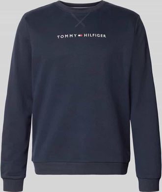 Tommy Hilfiger Regular Fit Sweatshirt aus Baumwoll-Mix in Marine, Größe XXL