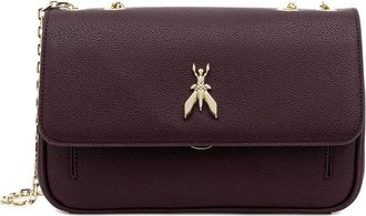 Patrizia Pepe Leren schoudertas - Paars