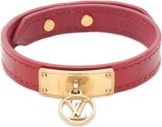 Louis Vuitton 2016 Logomania armband met logo bedel - Rood