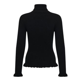 Cream Dela Knit Roll Neck - Dames - Truien - Zwart - Maat: L Viscose
