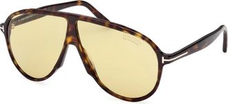 Tom Ford Vladimir Zonnebril - unisex - Zonnebrillen - Bruin - 65 MM - Accessoires