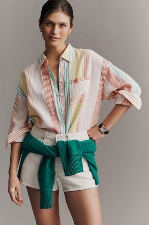Maeve Bennet 100% European Linen Buttondown Shirt