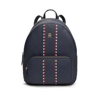 Tommy Hilfiger Backpacks, female, Blue, Size: ONE SIZE Tonal Signature Tape Backpack