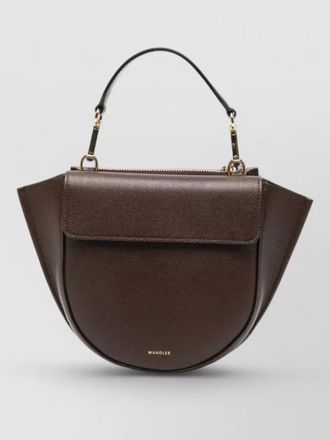 Wandler hortensia mini leather clutch bag