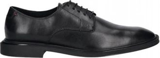 HUGO BOSS Gryff Derby - Heren - Nette schoenen - Zwart - 44 1/2 EU - Leer - Schoenen