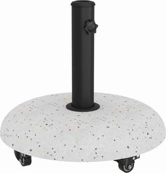 vidaXL Base Para Sombrilla Blanco, Negro 45 X 45 X 40 Cm Vidaxl