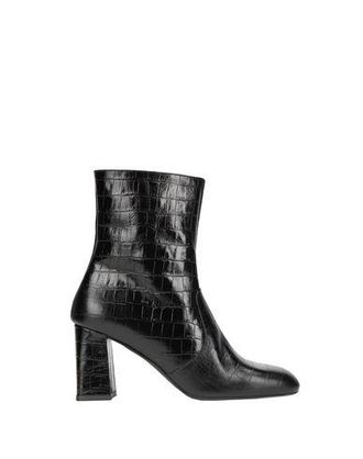 8 by YOOX LEATHER SQUARE-TOE ANKLE BOOT