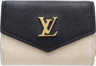 Louis Vuitton Beige Pink Black Cuir Ombre Leather Wallet (Tri-Fold) (Pre-Owned)