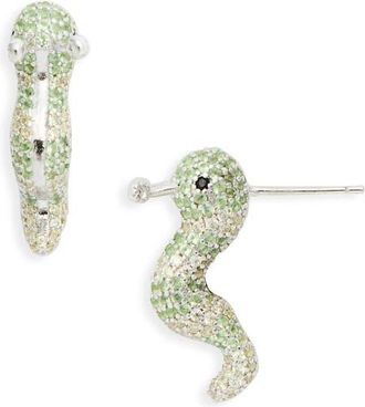Collina Strada Slug Stud Earrings in Green Apple at Nordstrom
