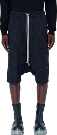 Rick Owens Cargobela Shorts - Heren - Korte Broeken - Zwart - S - Polyester - Korte Broeken