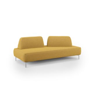 Divani.Store Newton Sof&aacute; Modular Con Respaldos Removibles 212 Cm Amarillo