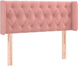 vidaXL Cabecero De Terciopelo Rosa 93x16x78/88 Cm Vidaxl