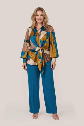 Mart Visser Torya Broek Petrolblauw Maxi