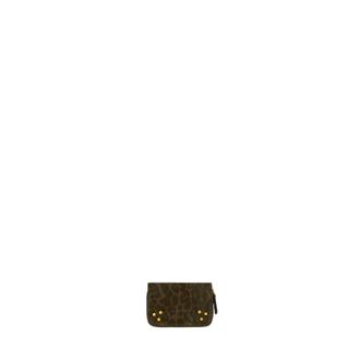 Jerome Dreyfuss Henri Muntportemonnee - Dames - Accessoires - Bruin - Maat: ONE Size Leer