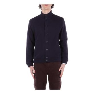 Fay Cardigans, male, Blue, Size: XL Fay Sweaters
